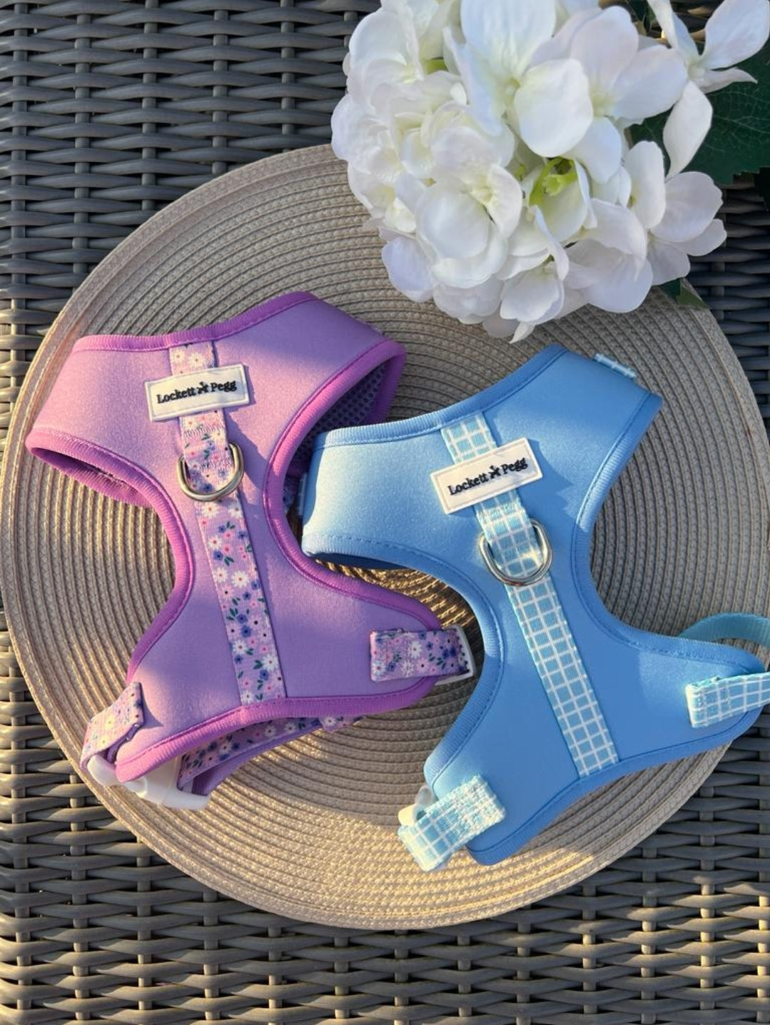 Lilac Ditsy Daisy adjustable Harness
