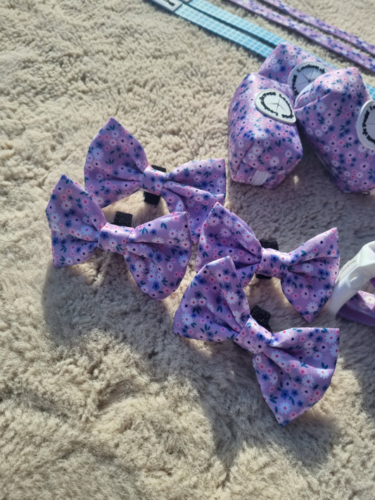 Lilac Ditsy Daisy bow