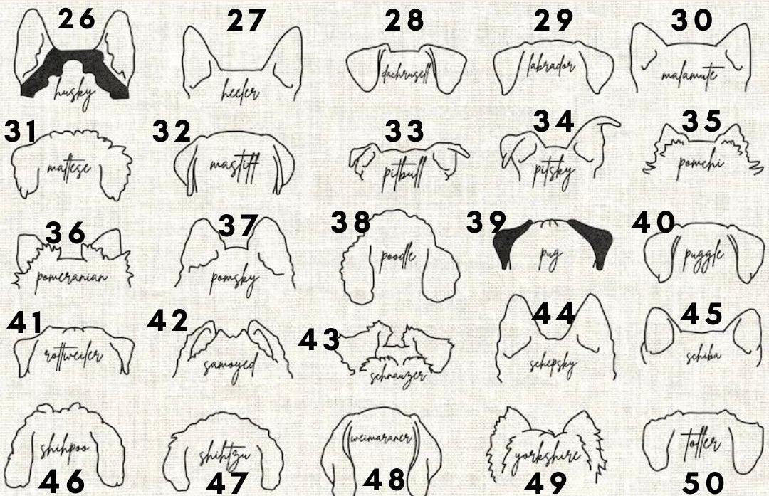 Grey Dog mama and breed specific backpack